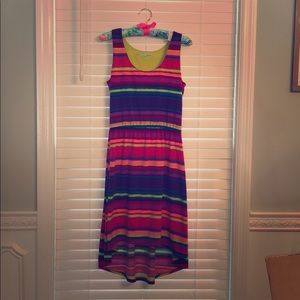 Maurice’s High low striped dress - women’s medium